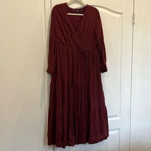 〰️ tiered faux wrap dress 〰️